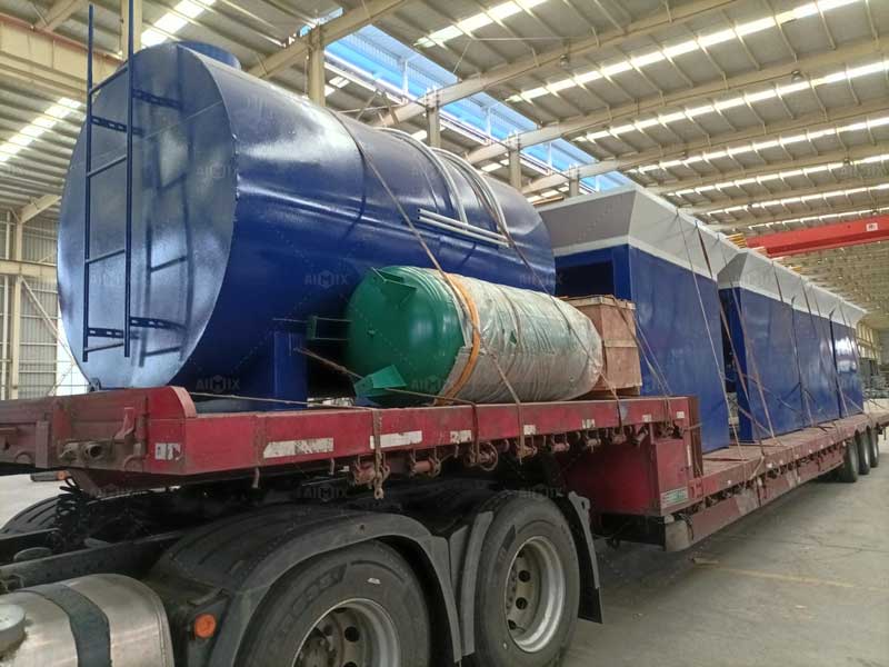 delivery of 80 tph asphalt batch plant to Russia