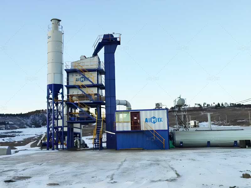 stationary aspalt mix plant in Russia