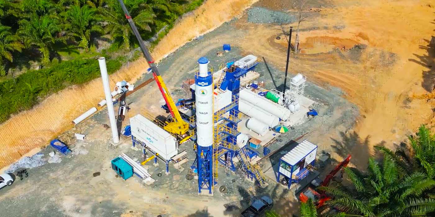120 ton asphalt batch mix plant in Malaysia