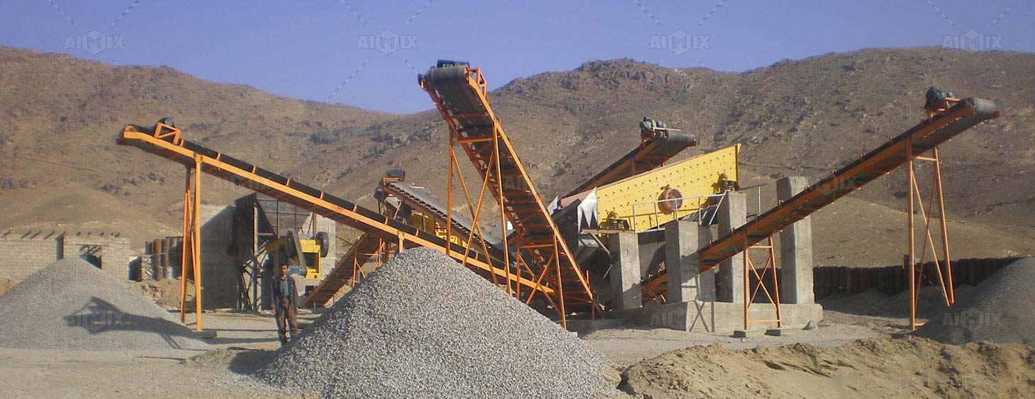 60tph gravel crushing plants working