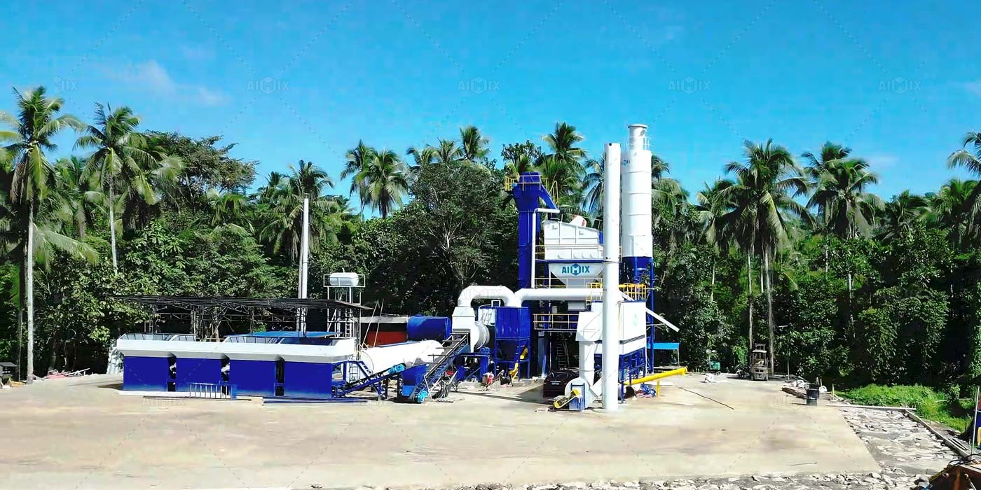 80 ton Asphalt batch Plant in the Philippines