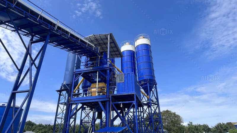 AJ180 batch plant installation
