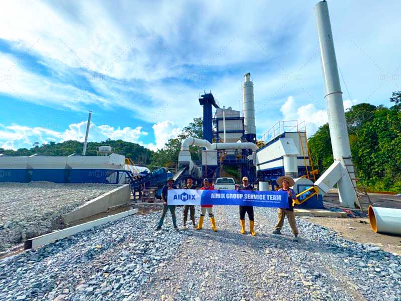 ALQ -120 stationary asphalt plant in Malaysia