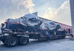 AS-3.5 self-loading concrete mixers transported to Kazakhstan