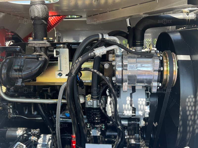 Lubrication of self loading mixer components