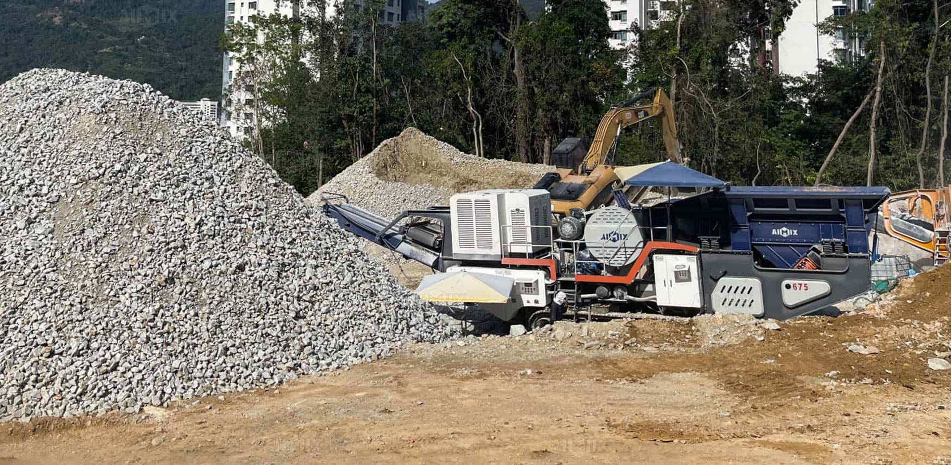 mobile crushing on-site