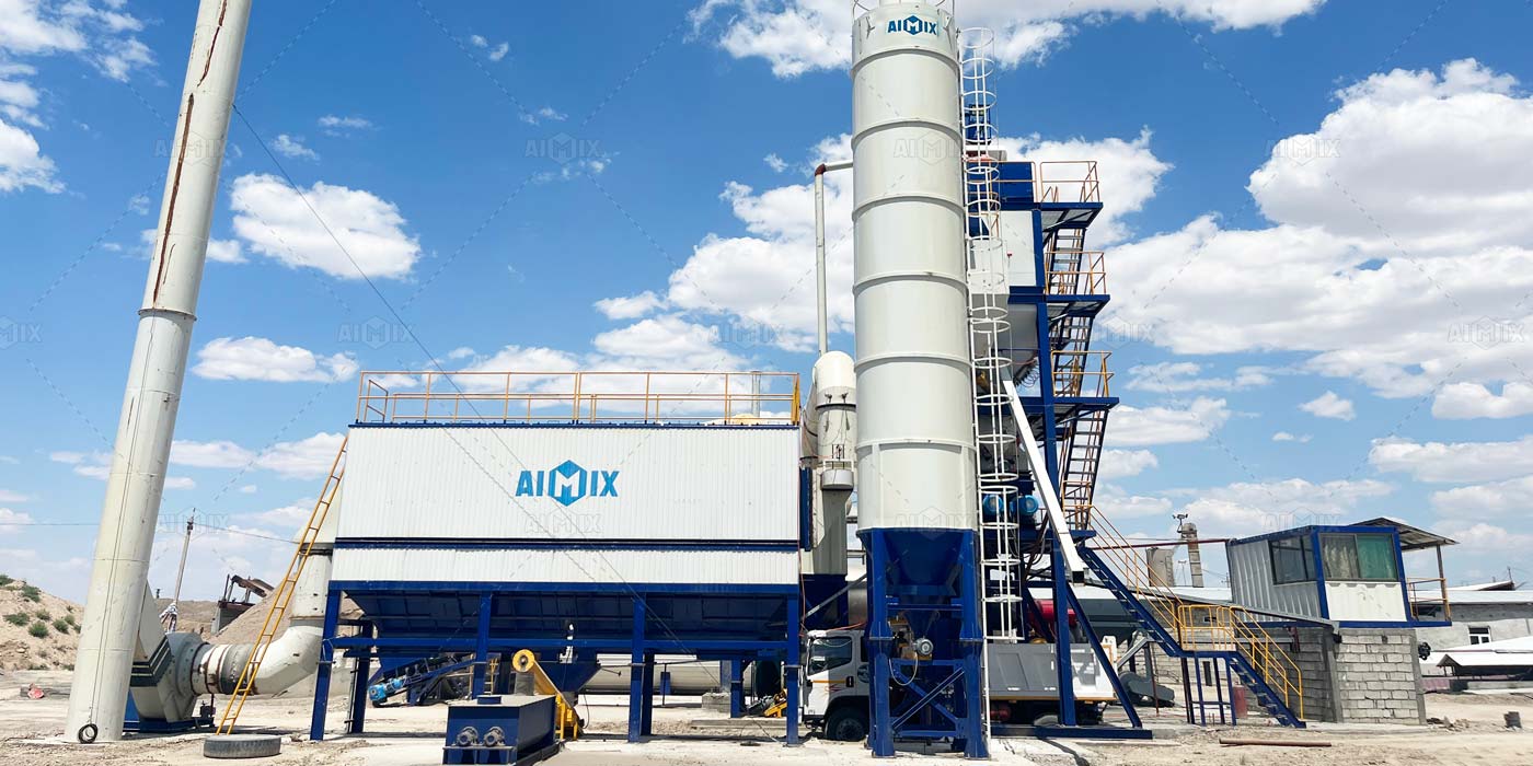 120 ton Asphalt Plant for Road Construction in Uzbekistan