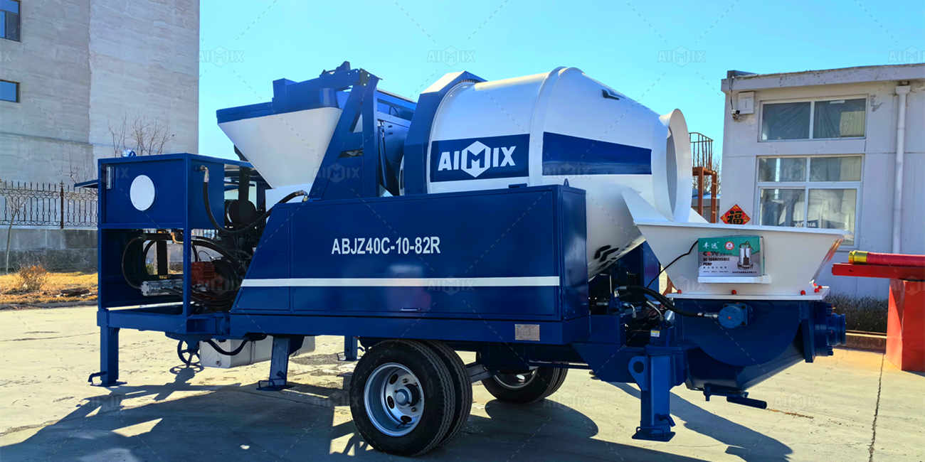 ABJZ40C Model Concrete Mixer Pump for Ethiopia