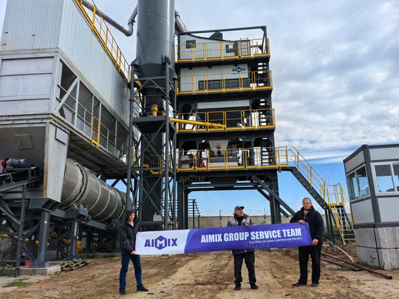 AIMIX service team and customers