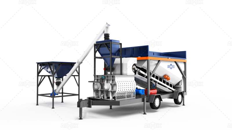 AJSY portable batch mixing plant