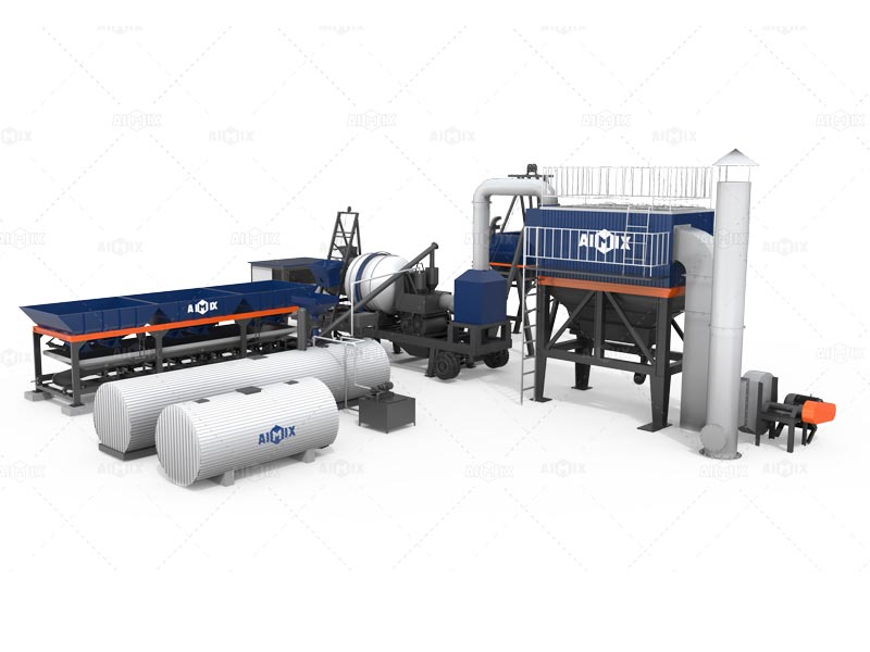 ALYJ simple batch asphalt plant mobile in Nigeria