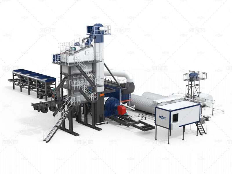 ALYQ Series mobile asphalt batch plant in Nigeria