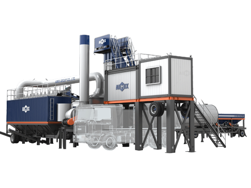 ALYT mobile drum type asphalt plant in Nigeria