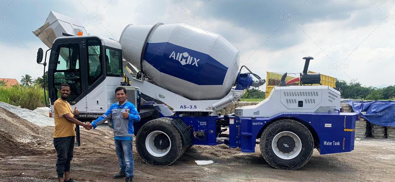AS-3.5 Self-Loading Concrete Mixer Received Positive Feedback Indonesia