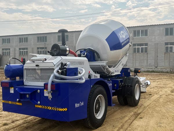 AS-3.5 self-loading concrete mixer testing