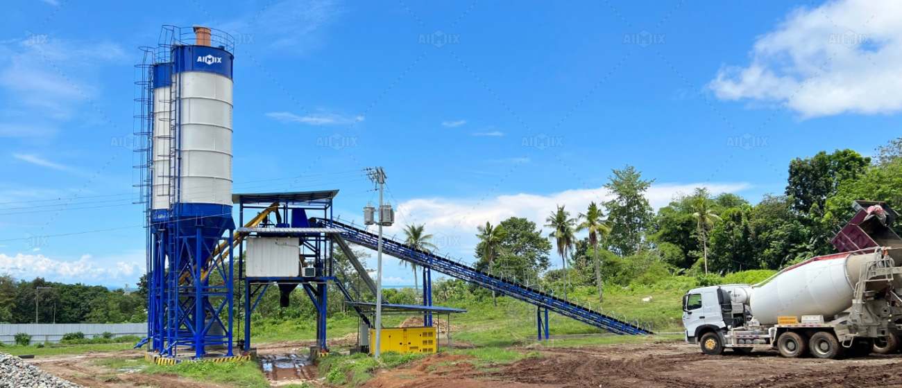 Aimix batching plant for Indonesia