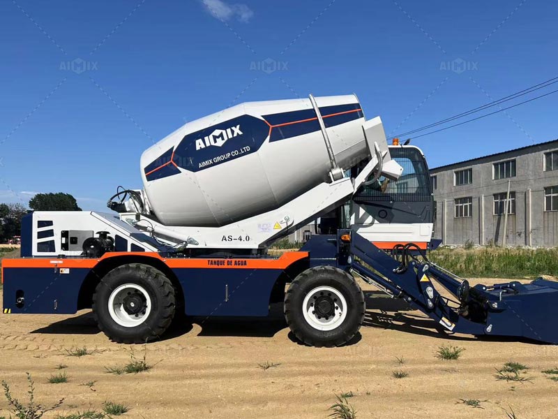 what is a efficient self-loading concrete mixer