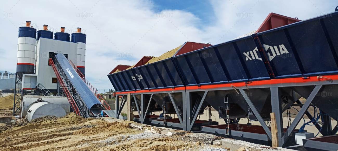 AJ-180 central mixing plant for Kazakhstan
