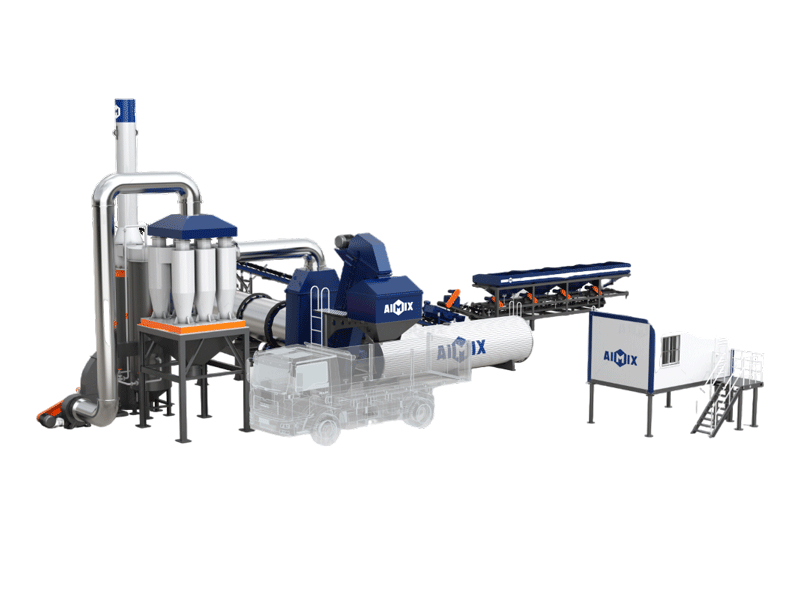 ALT stationary drum type asphalt plant in Sri Lanka