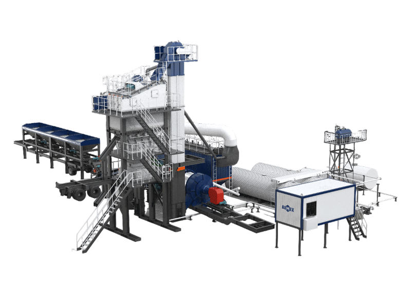 ALYQ mobile batch type asphalt plant in Sri Lanka