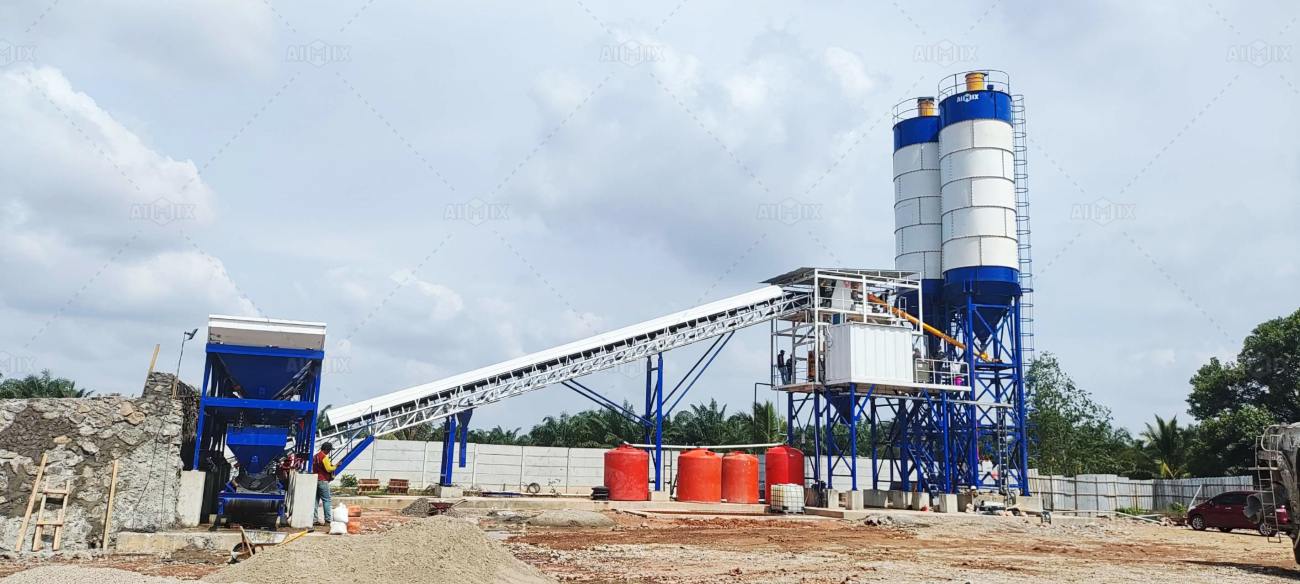 Aimix wet mix concrete batch plant