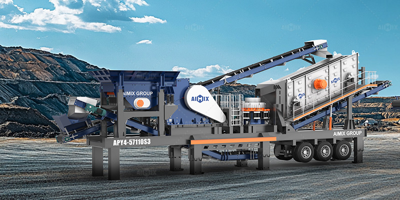APY4 combined mobile crusher jaw and cone