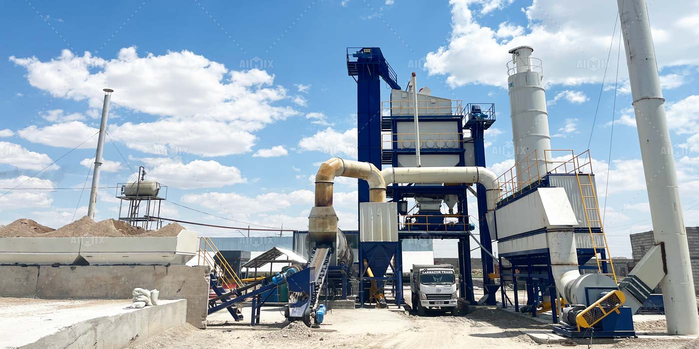 120 ton asphalt batch mix plant in Uzbekistan