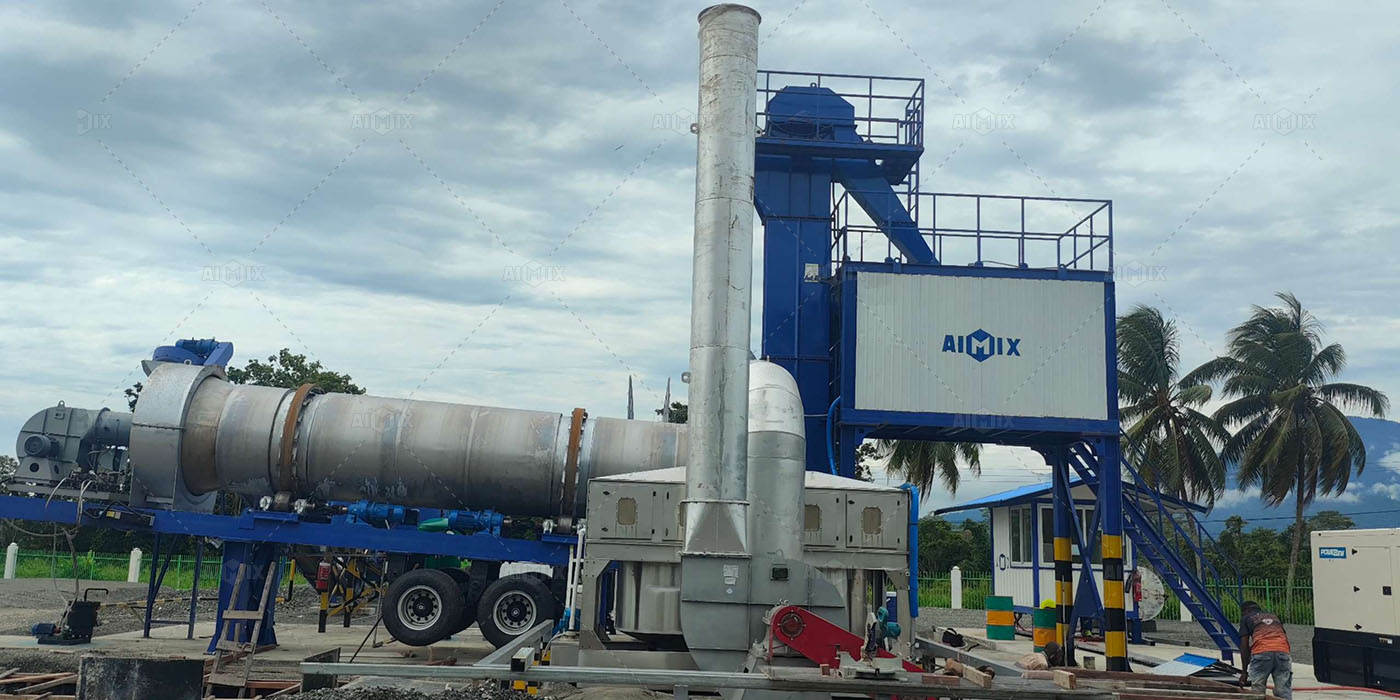 AIMIX portable asphalt drum mix plant for sale in Papua New Guinea
