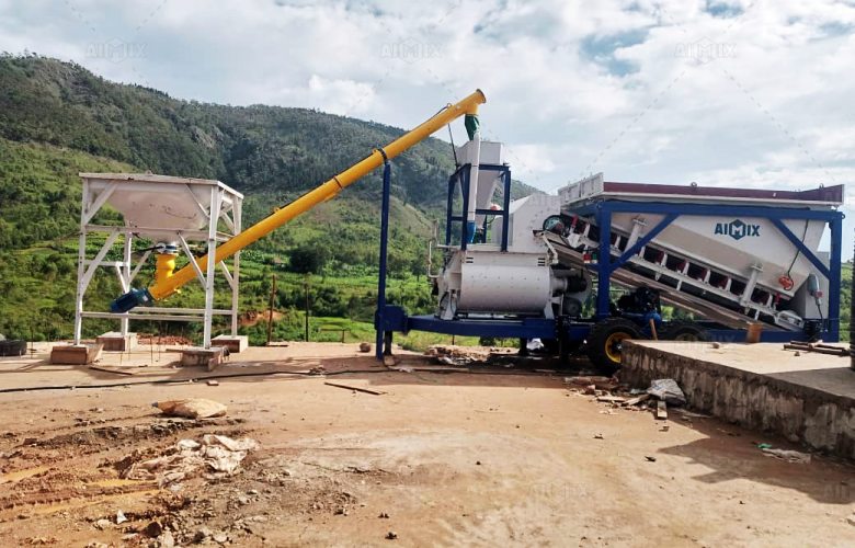 AJSY type compact batching plant solution