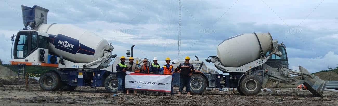 Customer Review of concrete mixers in Indonesia