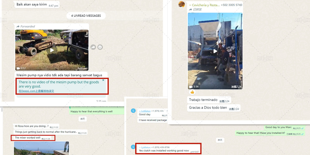 Customers Positive Feedback for Portable Concrete Pumps