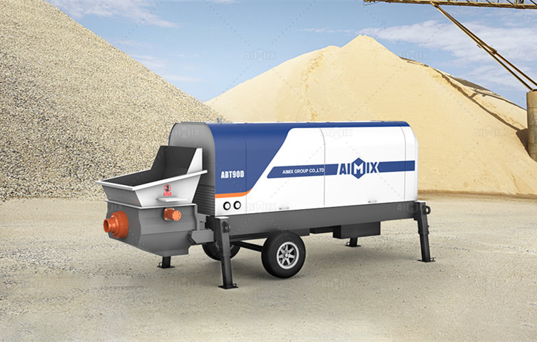 Trailer Type Concrete Pump Portable