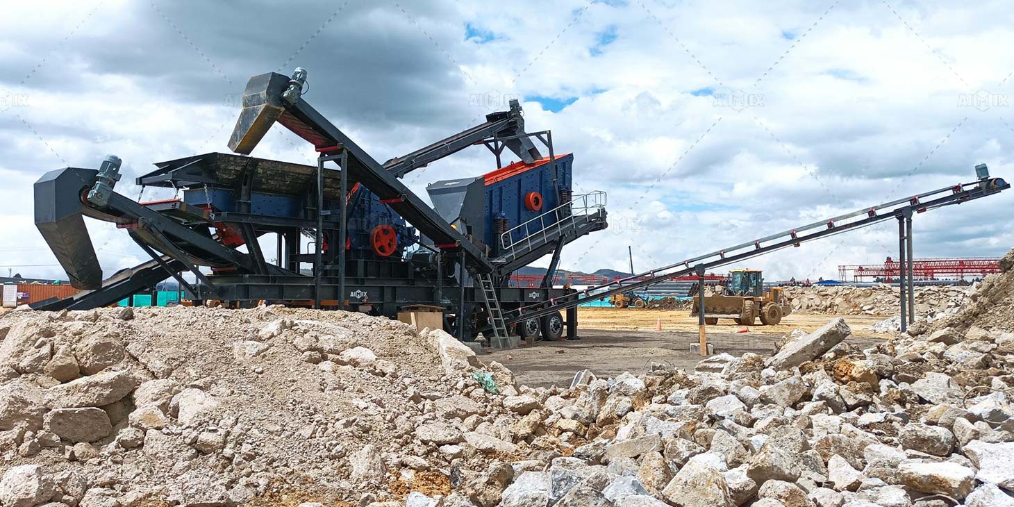 150tph Mobile Impact Crusher Machine for Construction Waste Recycling in Colombia
