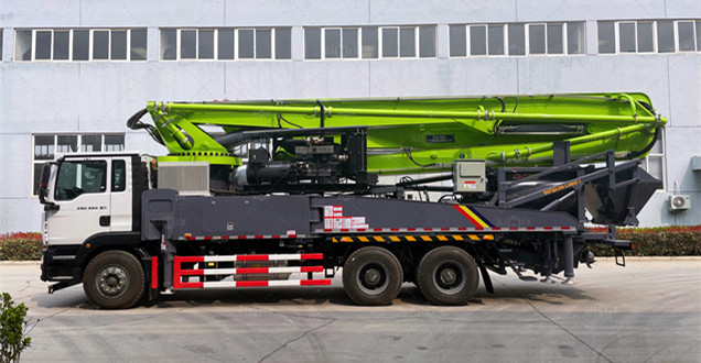 45m Pan Mixer Concrete Pump Truck Malaysia Use
