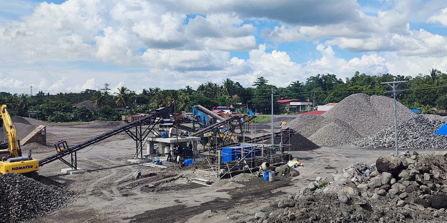80tph crusher machine plant for aggregate production on-site