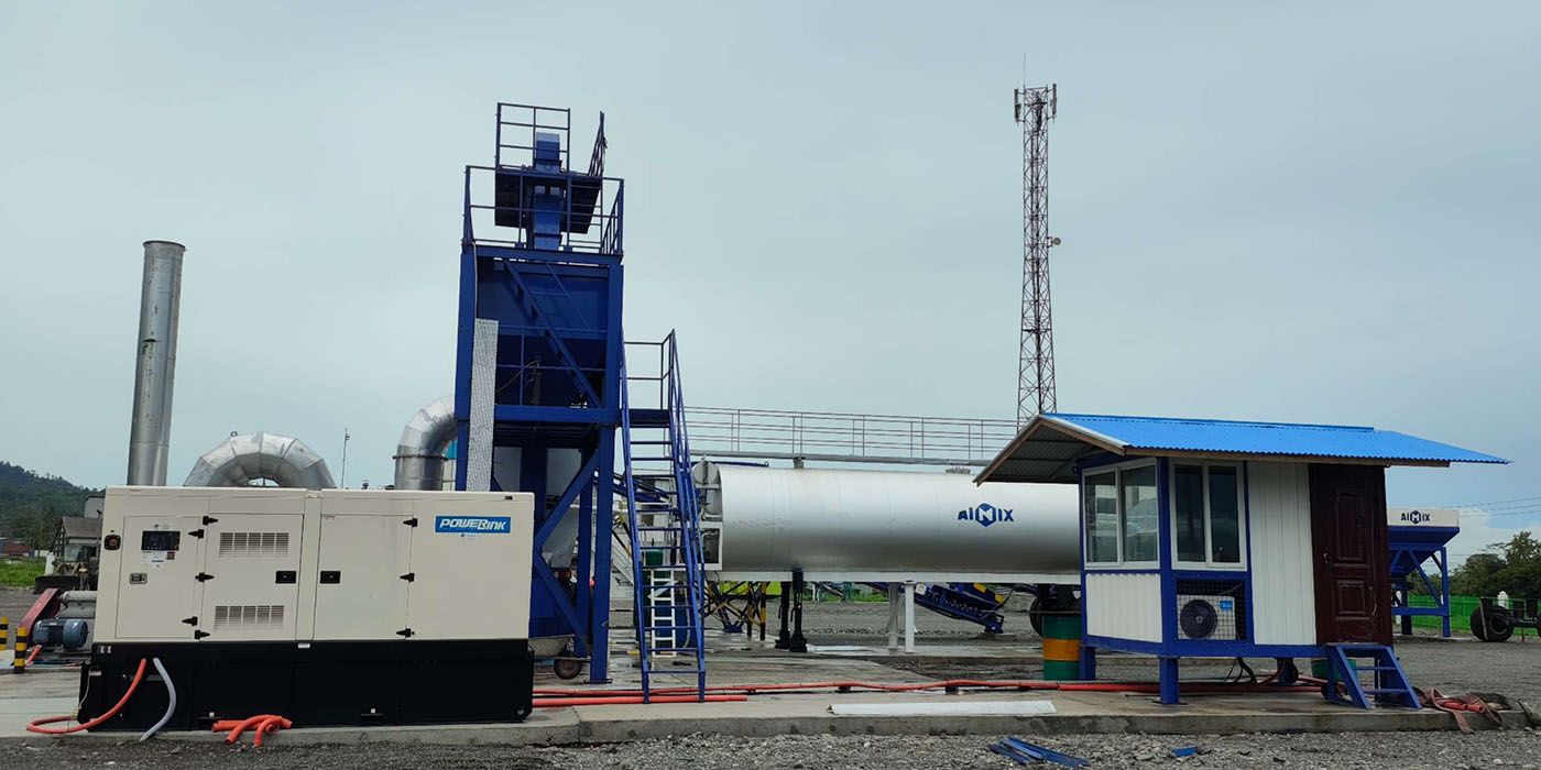 AIMIX portable asphalt plant in Papua New Guinea