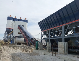 AJ180 batching plant for commercial concrete production
