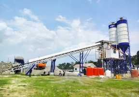 AJ60 concrete plant for bridge construction