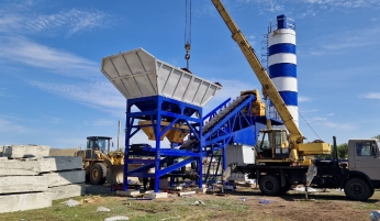 AJY60 concrete batch plant for road repair