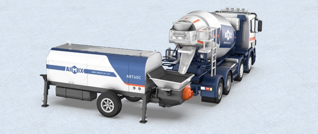 Concrete Mixer Truck and Fixed Concrete Pump Solution