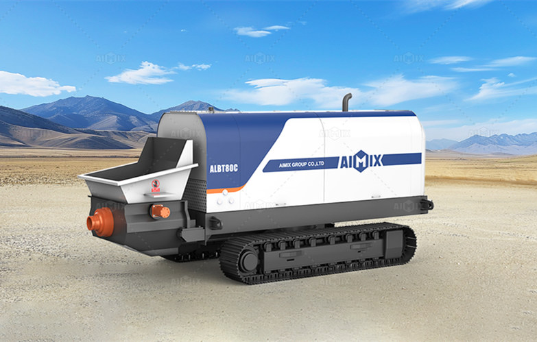 Crawler Chassis Trailer Type Mobile Concrete Pump