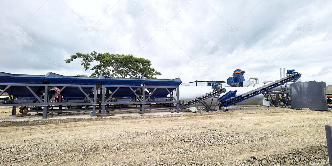 Fiji stationary asphalt drum mix plant in Fiji