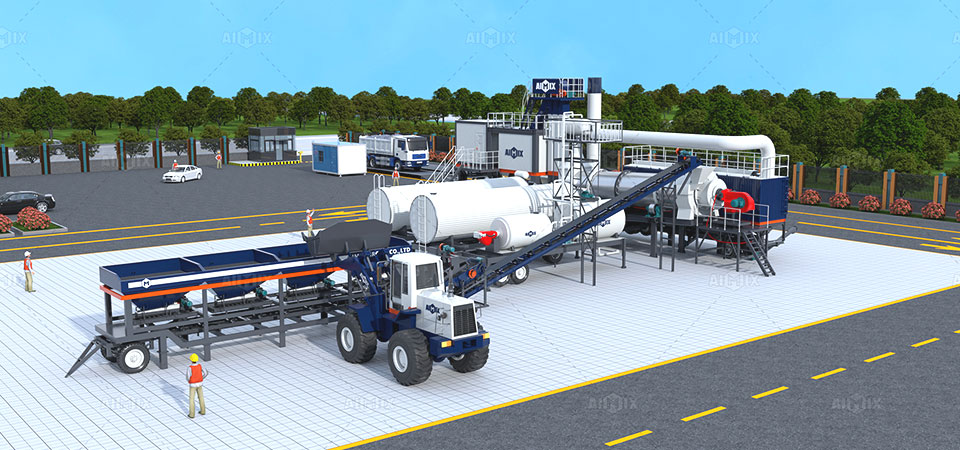 ALYT mobile drum asphalt plant for sale
