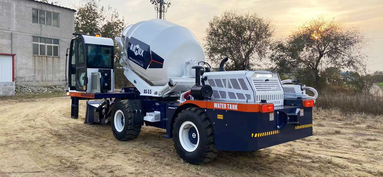 AS-3.5 self loading concrete mixer to Nigeria