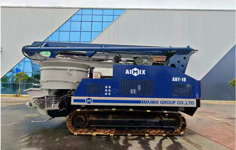 Crawler Chassis Boom Concrete Pump UAE with Pan Mixer