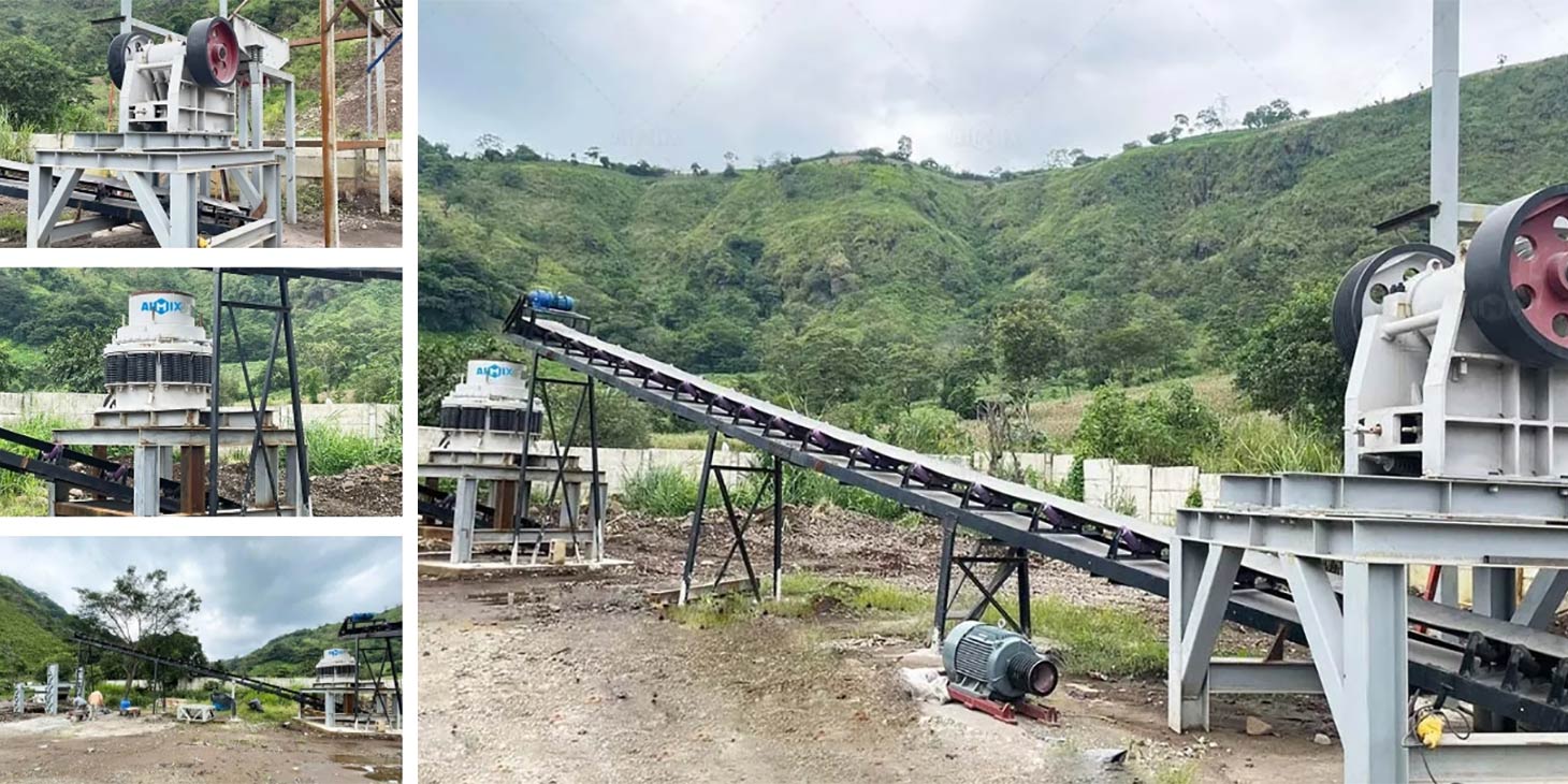 Salvado crushing plant working
