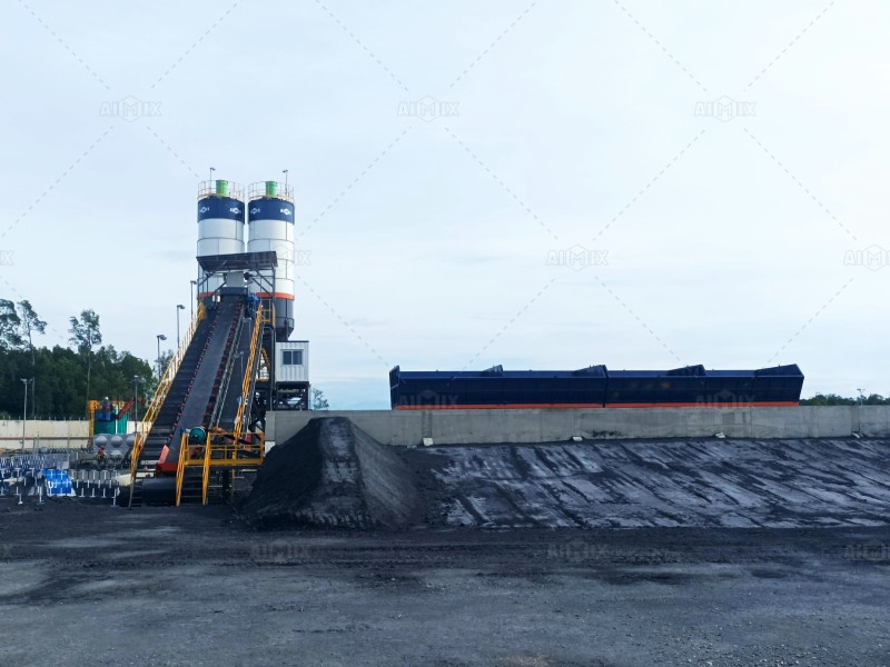 concrete mixing plant for mining industry