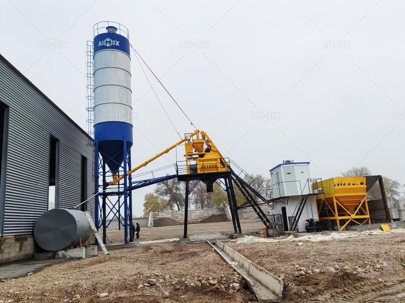 hopper type stationary batch plant for UK
