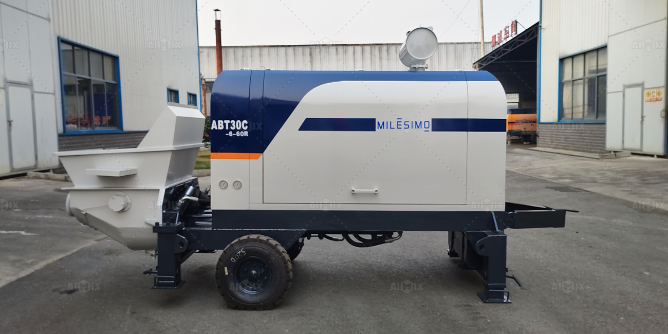 ABT30C Diesel trailer concrete pump for Guatemala