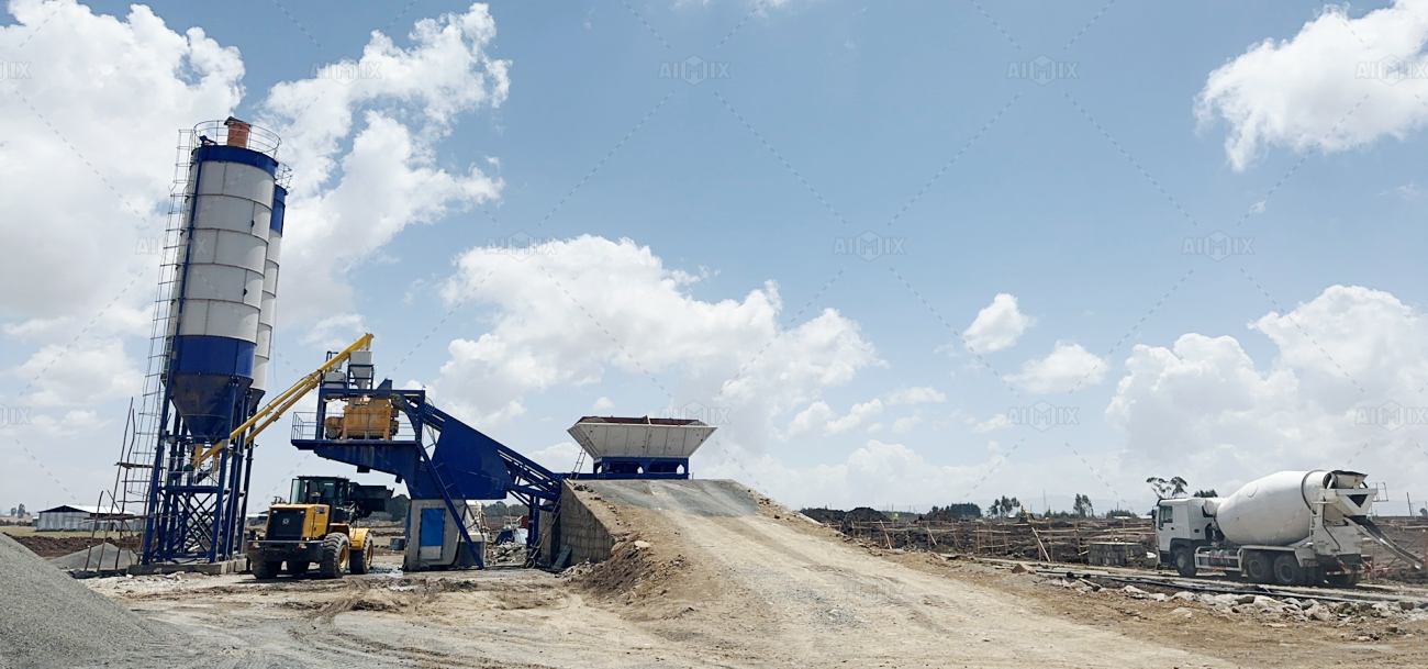 AJY60 mobile type batching plant